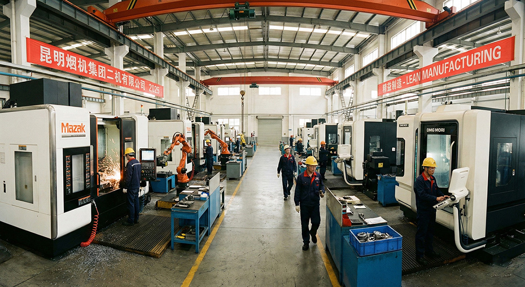 现代化CNC加工中心车间